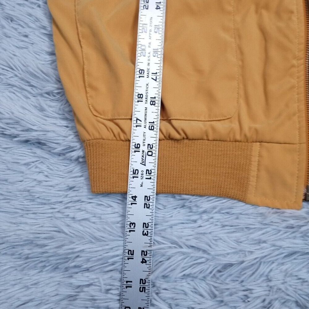 Vintage Faconnable‎ Jacket Mens S Yellow Ribbing Wool Blend Water Resistant - Picture 4 of 12